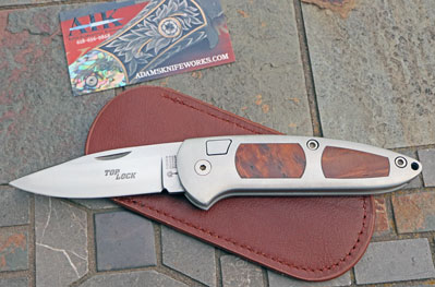 Boker Germany Vintage Top Lock Auto w/ Thuya Wood