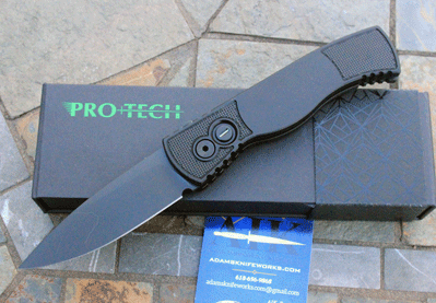 Protech Black Tactical TR2 OPERATOR EDITION w/Tritium Button