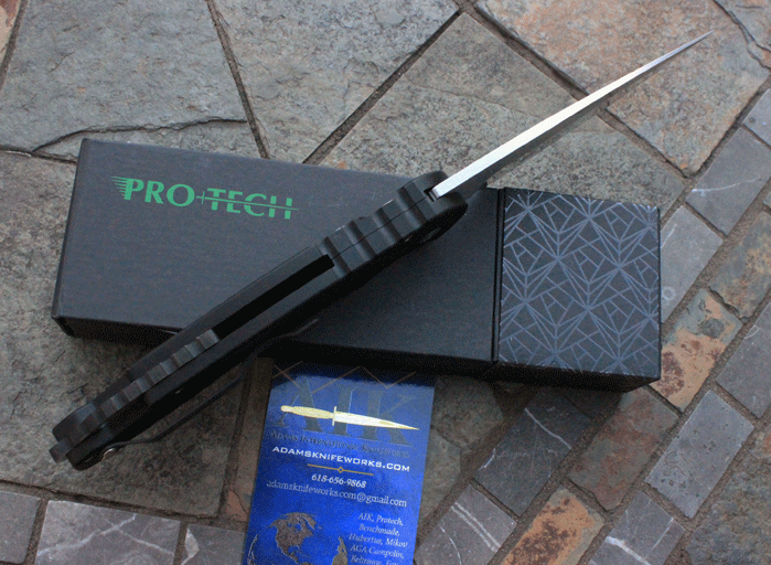 Protech TR4.1 Tactical Response Auto w/ Stonewash Blade & Safety, Adams