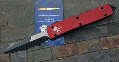 2011 Microtech Special RED Bayonet Blade Grind ULTRATECH