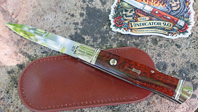 AIK VINDICATOR 9.0 Integral Frame Auto w/Bayonet & Snakewood