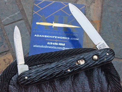 Vintage Delrin Schrade Walden, NY Double Button Switchblade