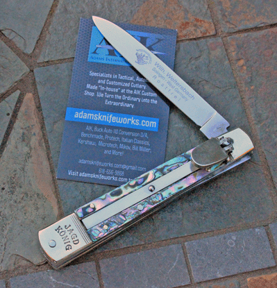 Rare Early Weidmannsheil Springer with Mosaic Abalone Shell