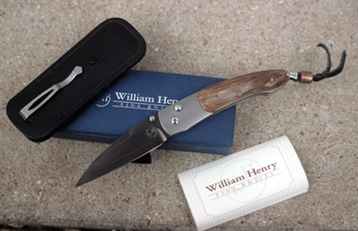 William Henry Attache Button Lock w/ Titanium & Mammoth Ivory