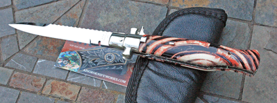 CUSTOM AIK BLACK WIDOW w/Cross Cut Mammoth & File Work