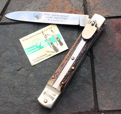 Rare Early Weidmannsheil West Germany Springer w/Stag