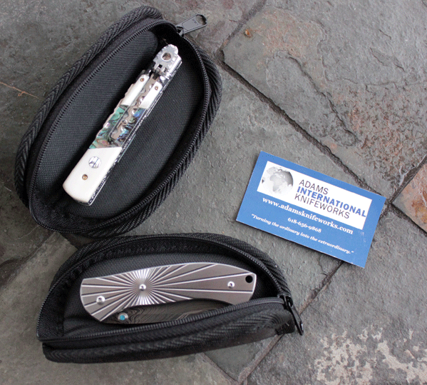 AIK's Custom Quality Zippered MEDIUM SIZED Knife Storage Case, AIK