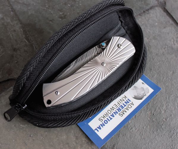 AIK's Custom Quality Zippered MEDIUM SIZED Knife Storage Case, AIK