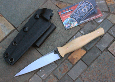Zach Miller Handmade Dagger w/ Mammoth & 80-CRV-2 Tool Steel