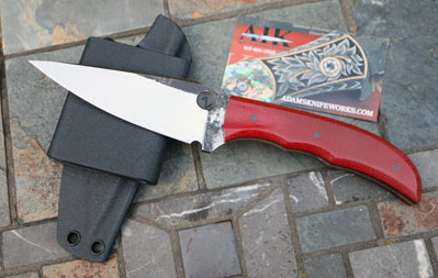 Zach Miller Handmade Multi Purpose EDC w/ Red Micarta & 8670