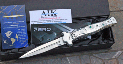 HAND ENGRAVED AIK/Campolin ZERO Auto w/ Inlaid Emeralds & More!