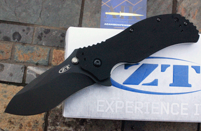 ZT Zero Tolerance 0350 Assisted Special Black Blade Liner Lock