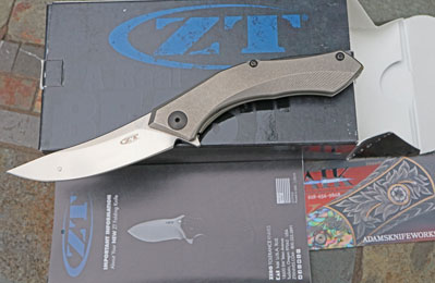 ZT Zero Tolerance Model 0460TI Sinkevich TITANIUM Flipper