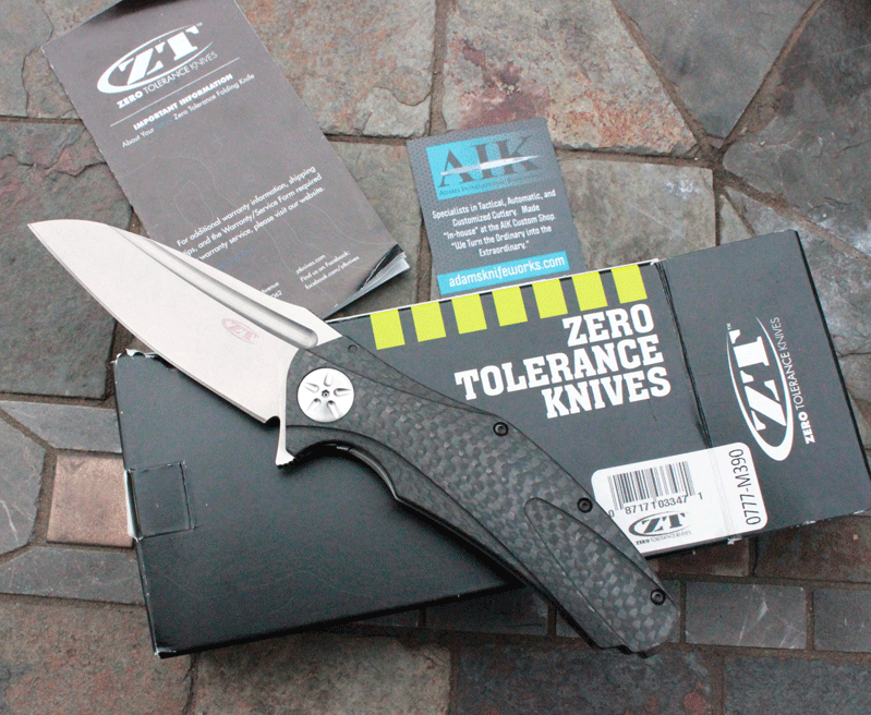 RARE!! ZT Zero Tolerance 0777 M390 Tactical Flipper Knife, Adams International Knifeworks